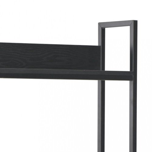 Písací stôl 120x60 cm s policou Dekorhome - BAREVNÁ VARIANTA: Čierna