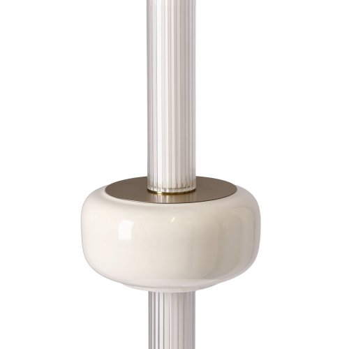 PURAS lampa kinkiet mosiężny 12W LED 3000K klosz bezbarwny+biały