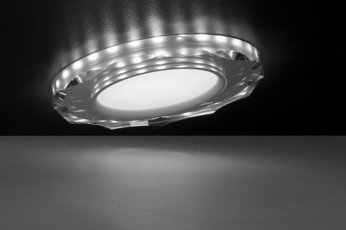 Stropní bodové světlo Ssp-25 Ch/Tr+Wh 8W LED 230V prstencové LED bílé - POSLEDNÍ KUSY