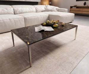 Konferenčný stolík Levente 110x60 cm keramický Laminam®Emperador Extra