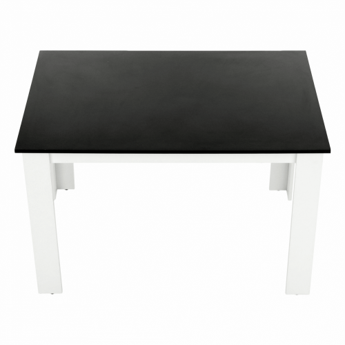 Jedálenský stôl 120x80 KRAZ - BAREVNÁ VARIANTA: Čierna / biela