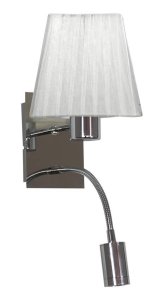 Nástěnná lampa s LED čtecím světlem, vypínač Sylwana