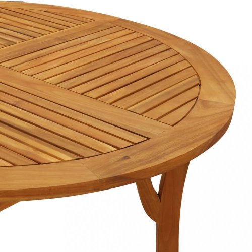 Zahradní stůl Ø 110 cm masivní akáciové dřevo