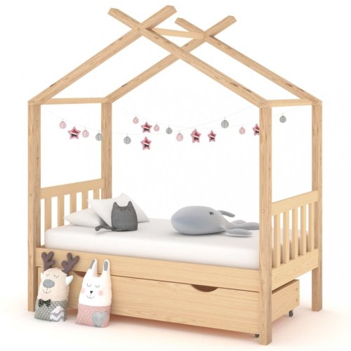 Dětská postel 70x140 borovice Dekorhome - BAREVNÁ VARIANTA: Přírodní dřevo