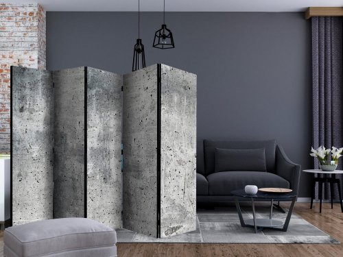 Paraván Fresh Concrete Dekorhome - ROZMER: 135x172 cm (3-dielny)