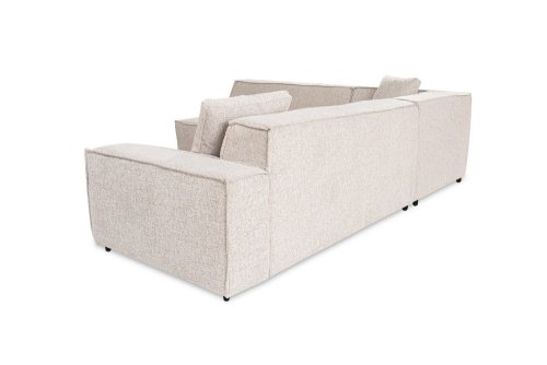 Rohová sedacia súprava / Rohová pohovka Puzzle Corner (O2-C-R2) - Light Brown