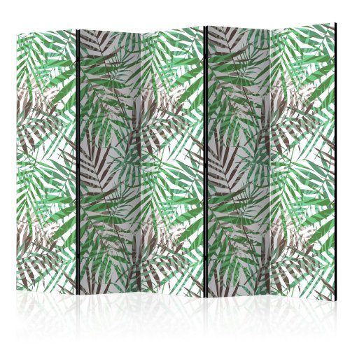 Paraván Wild Leaves Dekorhome - ROZMER: 225x172 cm (5-dielny)