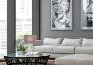Béžová stolná lampa, 60W E27 Femo
