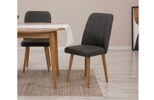 Jedálenský set s rozkladacím stolom a stoličkami (3 kusy) Vina 1053 - Atlantic Pine, Anthracite