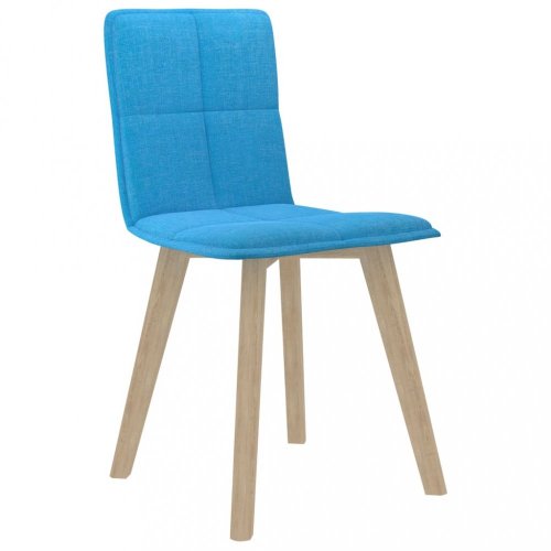 Jídelní židle 2 ks látka / buk Dekorhome - BAREVNÁ VARIANTA: Modrá