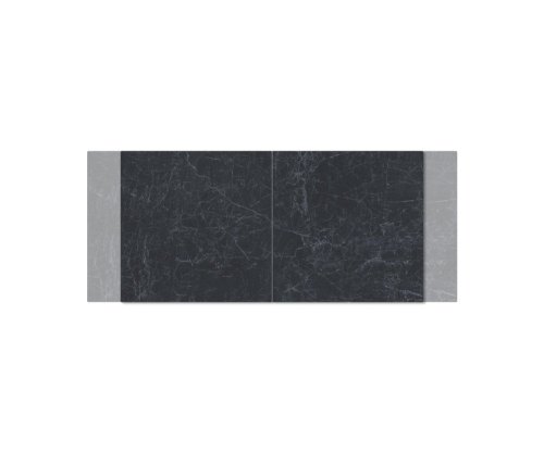 Jídelní stůl Edge 180-220x90cm Laminam® keramika šedá křížová podnož