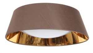 LED stropní svítidlo, studená bílá, 16W, hnědé stínidlo, Mola