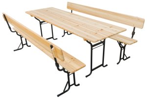 Záhradný pivný set skladací 220 cm