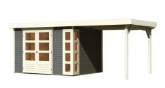Drevený záhradný domček KERKO 5 s prístavkom 240 Dekorhome