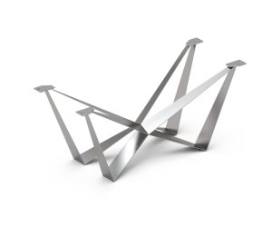 Stolová podnož Spider metal silver pre stolové dosky od 200 cm