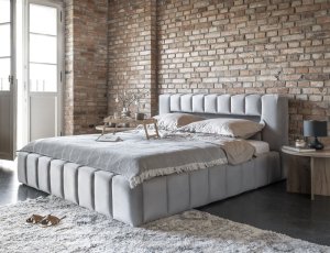 Posteľ Lamica 140x200 + Drevený rám/Štandardný zdvih/kontajner