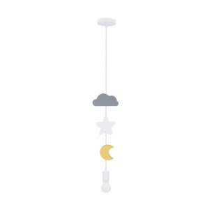 Závěsná lampa Moon SC 1x20W E27 iq dětská, mix barev