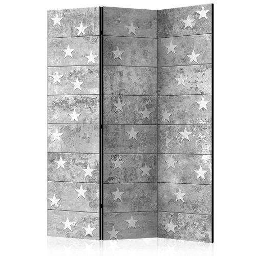 Paraván Stars on Concrete Dekorhome - ROZMĚR: 135x172 cm (3-dílný)