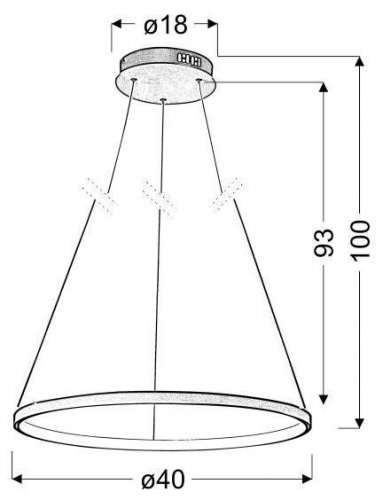 Závěsná lampa LUNE 25W - BAREVNÁ VARIANTA: Stříbrná