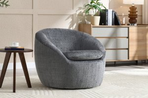 Otočné relaxačné kreslo SALENI Dekorhome