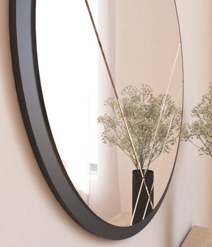 Zrkadlo Gabel - Black