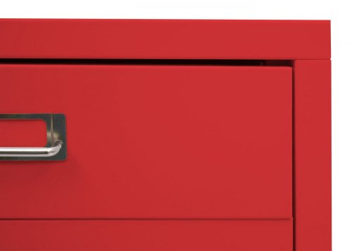 Kancelársky kontajner L49 4 zásuvky - BAREVNÁ VARIANTA: Červená
