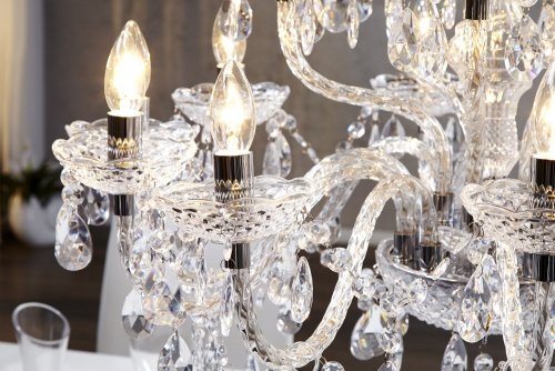Závěsná lampa SEATTLE lustr Dekorhome - BAREVNÁ VARIANTA: Průhledná