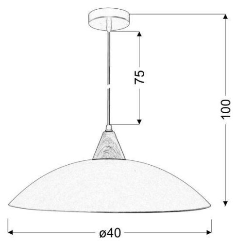 Závěsná lampa OTRIKS 1xE27