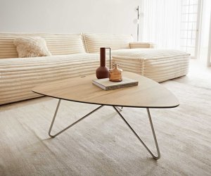 Konferenční stolek Ekrem 85x35 cm keramika křížová podnož Laminam®