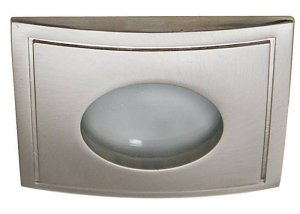 Stropní svítidlo, hermetické, saténové IP65, čtvercové, SH-05