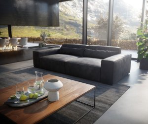 Veľká pohovka Sirpio XL 270x125 cm koženka antracit