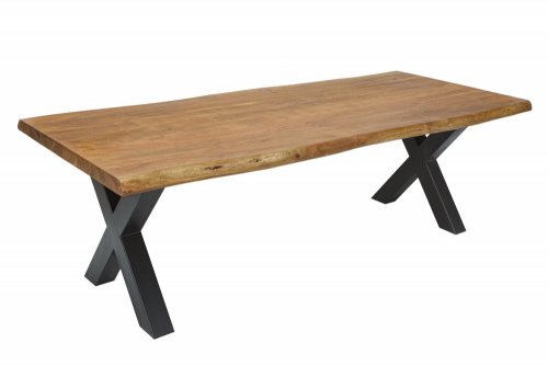 Jedálenský stôl ATHAMÁS akácie Dekorhome - ROZMER: 240x97-106x77 cm