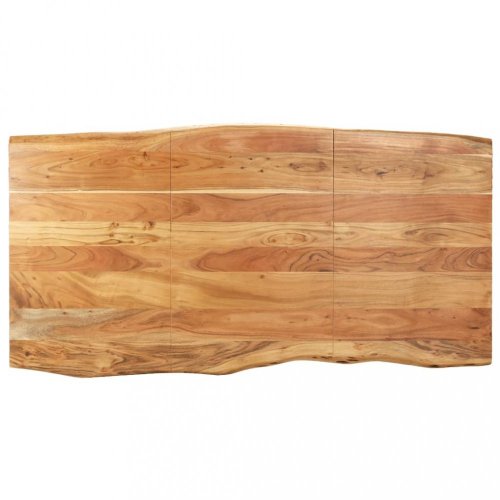 Jedálenský stôl masívne drevo / oceľ Dekorhome - ROZMER: 118x58x76 cm