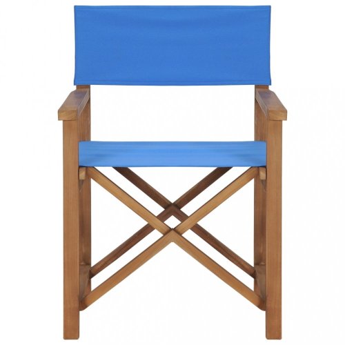 Režisérská židle teakové dřevo Dekorhome - BAREVNÁ VARIANTA: Červená