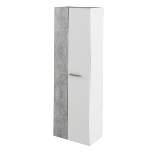 Šatní skříň SIMA - BAREVNÁ VARIANTA: Bílá / beton
