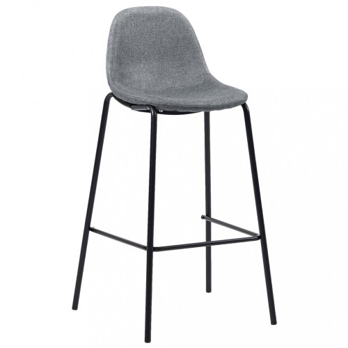 Barový set 5ks textil / bílá Dekorhome
