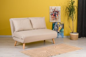 Dvojmiestna rozkladacia pohovka Folde 2-Seater - Cream