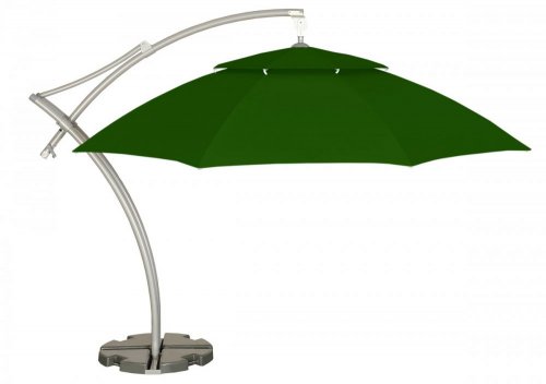 Závěsný slunečník  ø 420 cm - BAREVNÁ VARIANTA: Zelená