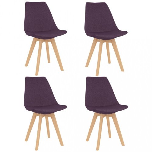 Jídelní set 4+1 buk / látka / plast Dekorhome