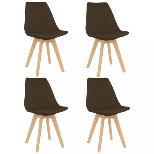 Jídelní set 4+1 buk / látka / plast Dekorhome