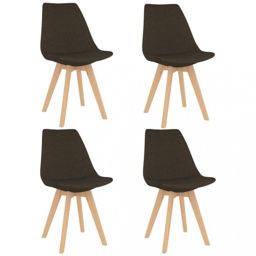 Jídelní set 4+1 buk / látka / plast Dekorhome