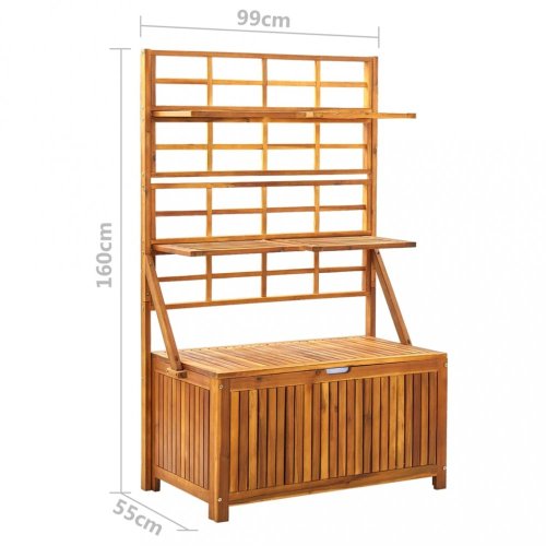 Úložný box s treláží akácie Dekorhome