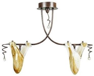 Stropní lampa Magma 2*40W G9 patina
