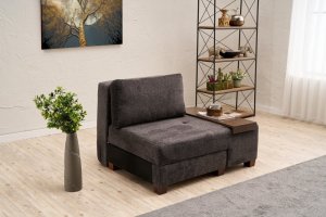 Rozkladacie kreslo Perenna Chenille Right - Anthracite