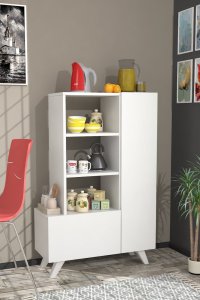 Viacúčelová skrinka Agostina - White