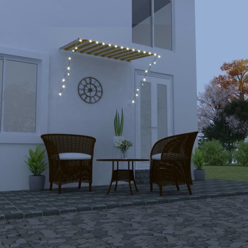 Zatahovací markýza s LED světlem 200x150 cm Dekorhome