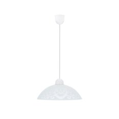 Závesná lampa Bronte 1X60W E27 tienidlo biele so vzorom