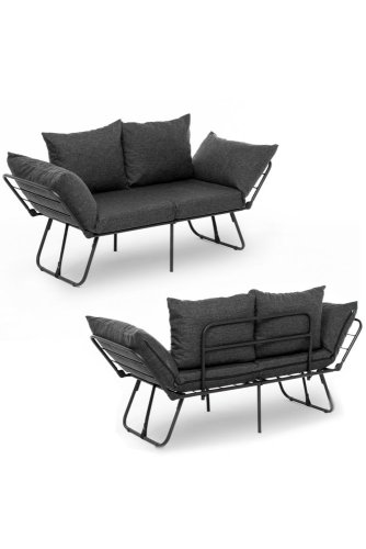 Dvojmiestna rozkladacia pohovka Viper 2-Seater - Dark Grey