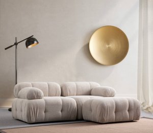 Rohová sedacia súprava / Rohová pohovka Petite 2 - Cream