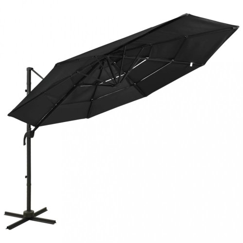 Zahradní slunečník  300 x 300 cm látka / kov Dekorhome